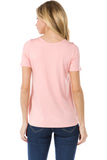 OTTILIE CROSS FRONT TOP (CORAL)- VT2469