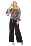 NIKI OFF SHOULDER TOP (MULTI)- VT2509-NIKI