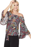 NIKI OFF SHOULDER TOP (MULTI)- VT2509-NIKI