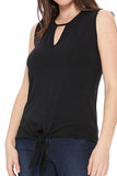SOLID NINA FR TIE CAMI (BLACK)- VT2511