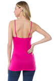 ELENA FRONT TIE CAMI (FUSCHIA)- VT2520