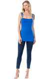 ELENA SHOULDER TIE CAMI (ROYAL BLUE)- VT2523