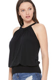 FAYE BACK TIE TOP (BLACK)- VT2536