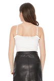 LACY TOP  (IVORY)-VT2546