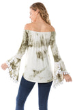 AGNES TOP (OLIVE TIE DYE)-VT2567T