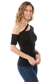 JULLIE BAND TOP (BLACK)- VT2575