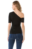 JULLIE BAND TOP (BLACK)- VT2575