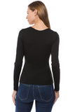 ROSALIE FRONT STRAP TOP (BLACK)-VT2591