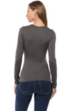 ROSALIE DOUBLE CROSS TOP (CHARCOAL)-VT2592