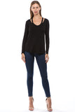 ROSALIE OPEN SHOULDER TOP (BLACK)-VT2593