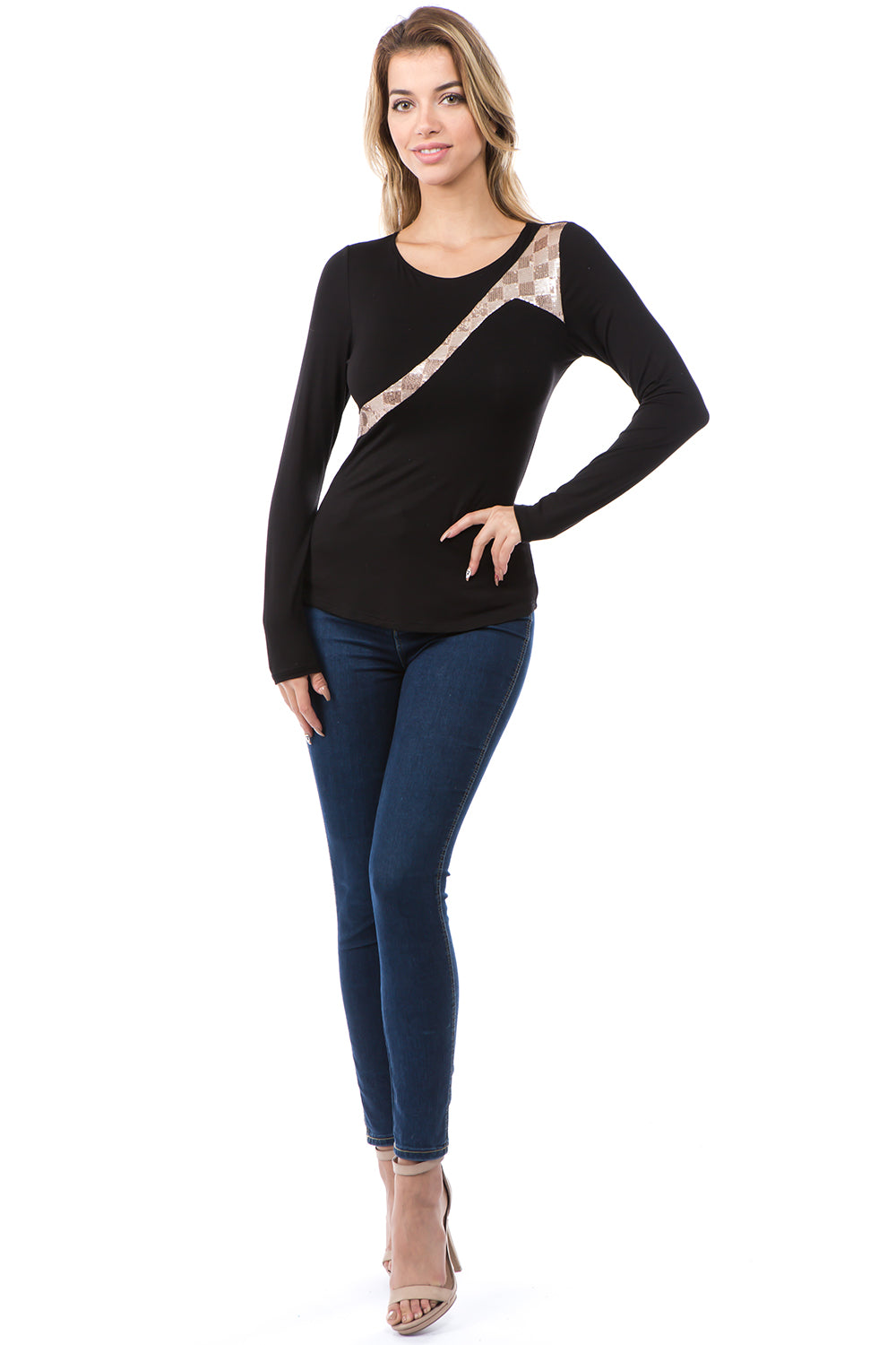 ARABELLA TOP (BLACK)-VT2638