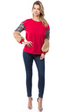 AMALIA TOP (RED)-VT2644