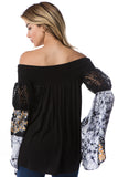 LENA OFF SHOULDER TOP (BLACK)- VT2649