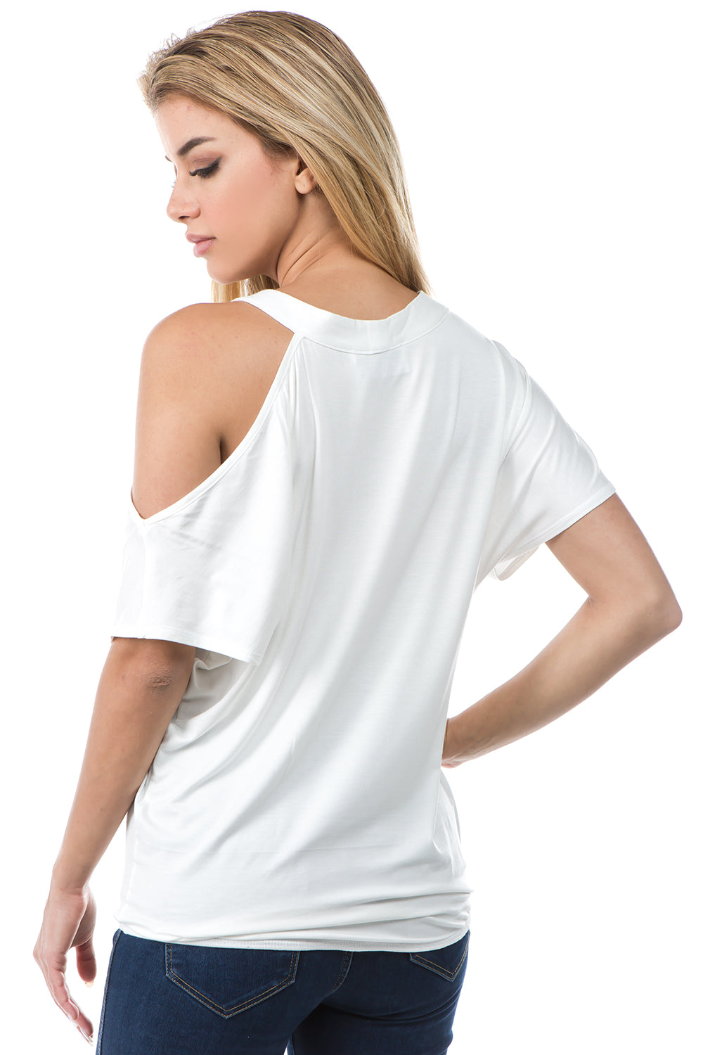 CALLA FRONT TIE TOP (IVORY)- VT2668
