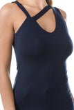 CALLA SLEEVELESS TOP (NAVY)- VT2669