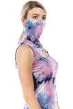 FLORA MASK SLEEVELESS TOP (SUMMER NIGHT TIE DYE)-VT2745T