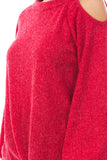 ALYSSA TOP (RED CORDED SWEATER)-VT2748