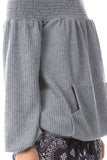 ALIA OFF SHOULDER TOP (BRUSH GREY)-VT2792