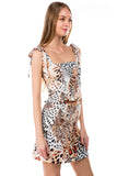 STELLA TUBE WITH STRAP TOP (WHITE LEOPARD)- VT2914