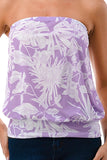 SASKIA TUBE TOP (LAVENDA FLORAL)- VT2924
