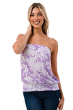 SASKIA TUBE TOP (LAVENDA FLORAL)- VT2924