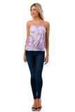 SASKIA TUBE TOP (LAVENDA FLORAL)- VT2924