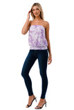 SASKIA TUBE TOP (LAVENDA FLORAL)- VT2924