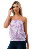 SASKIA TUBE TOP (LAVENDA FLORAL)- VT2924