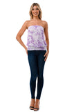 SASKIA TUBE TOP (LAVENDA FLORAL)- VT2924