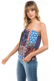 SASKIA TUBE TOP (MULTI BOHEMIAN)- VT2924