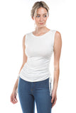 Copy of LILY SIDE DRAWING STRING TOP (IVORY)- VT2941