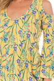 PRINTED BRENDA TOP (Yellow)- VT7365