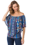 LUCCA CONVERTIBLE TOP (NAVY MULTI)- VT7463-LUCCA