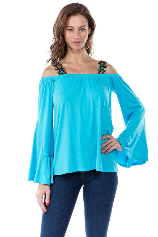 RACHEL TOP (SKY BLUE)- VT7661N