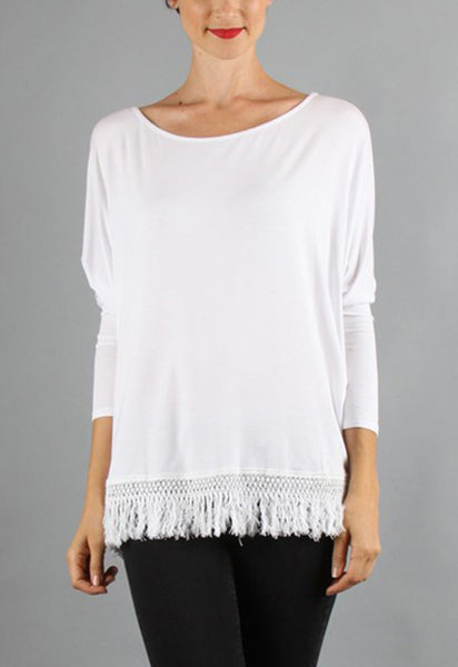 Y'ALL SOLID 3/4 SLEEVE TOP-VT9156 S