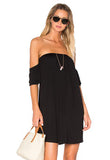 SOFIA OFF SHOULDER DRESS(BLACK)-VD1453