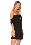 SOFIA OFF SHOULDER DRESS(BLACK)-VD1453