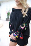 DOTTIE OFF THE SHOULDER TOP -CVT9532