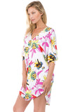 DARLA CAFTAN DRESS (White)- D7572