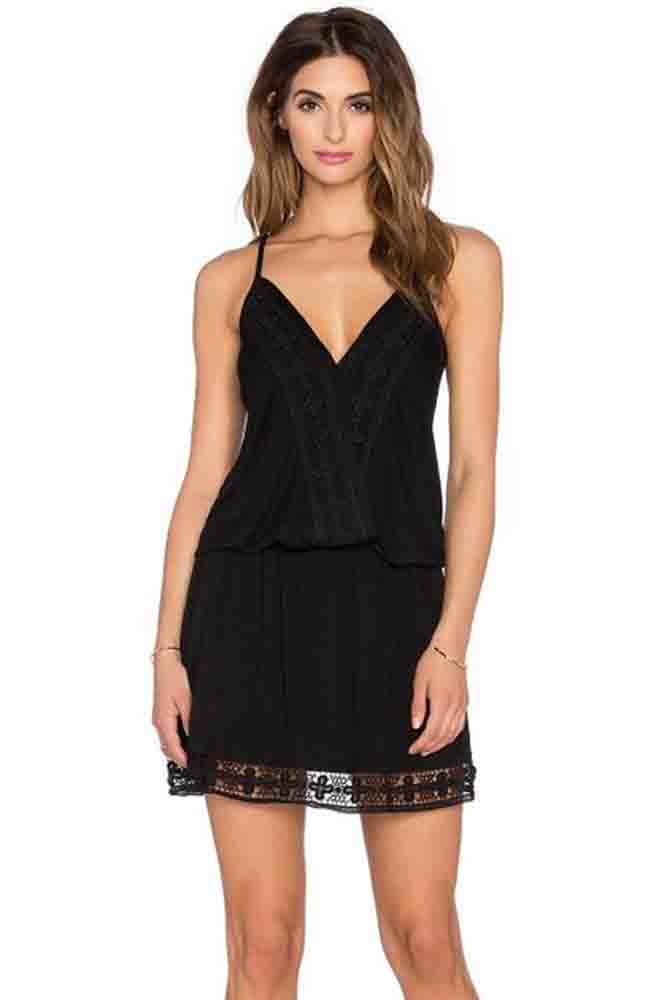BERNICE SLEEVELESS DRESS (BLACK)-VD9842