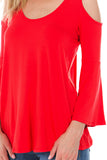 Brenda Bell Sleeve Top(DARK ORANGE)-JT7365