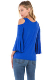 Brenda Bell Sleeve Top (ROYAL BLUE)-JT7365