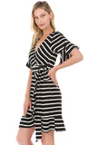 MARY WRAP DRESS (Black)- VD2197