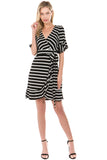 MARY WRAP DRESS (Black)- VD2197